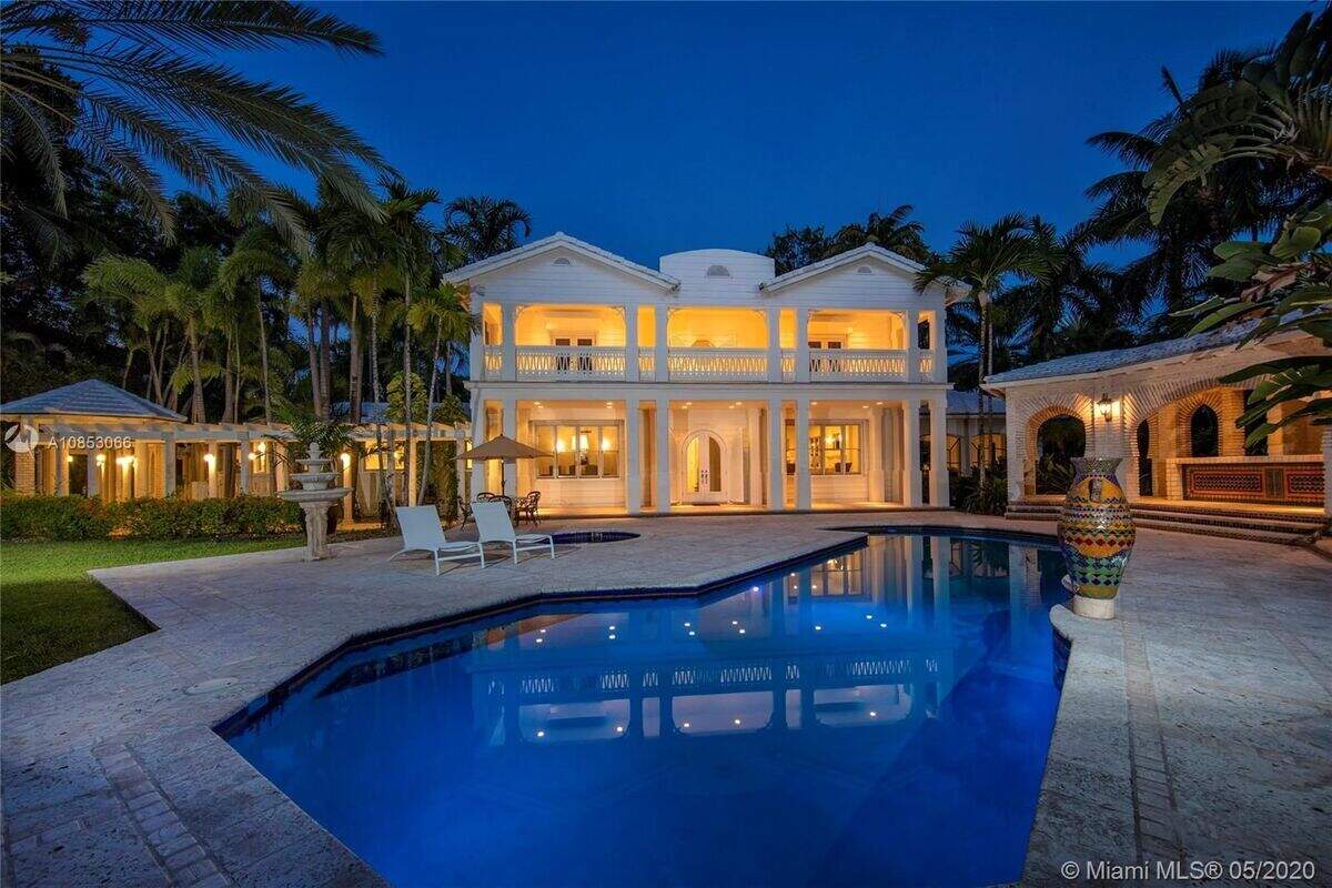 Sean “Diddy” Combs’ former mansion at 1 Star Island Drive on Star Island in Miami Beach